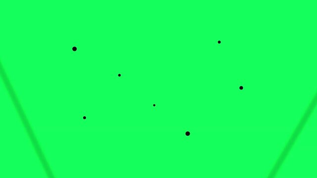 Abstract geometric pattern on green