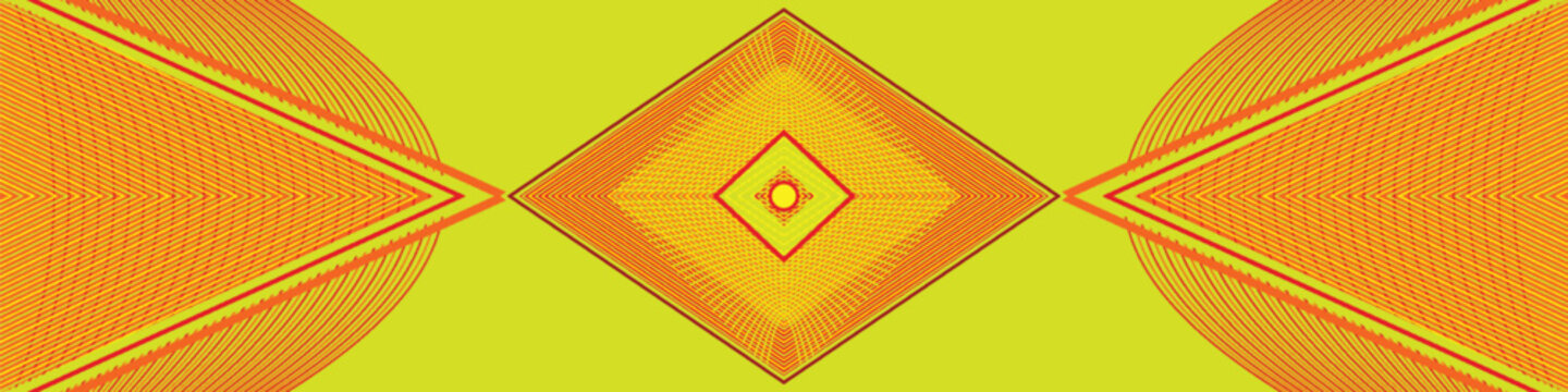 Design Solaris Diamond Nexus features a bold geometric pattern with vibrant colors in a symmetrical layout