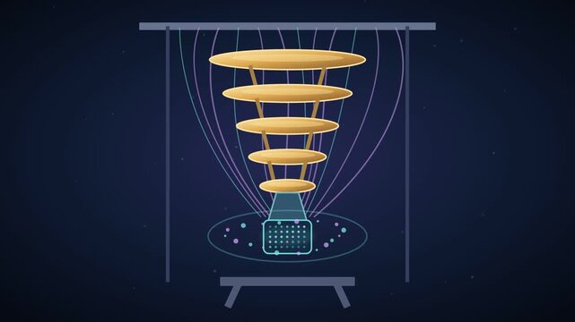 Cryogenic quantum computer with layered golden cooling stages