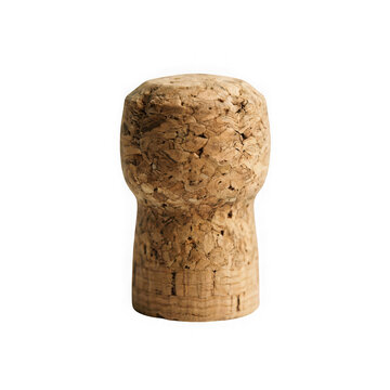 Champagne cork isolated on transparent background