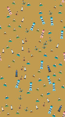 Nautical Icons Pattern: Lighthouses, Anchors, Sailboats © vi