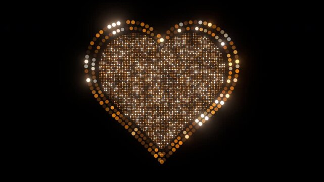 gold heart shaped glow transparent background glitter texture