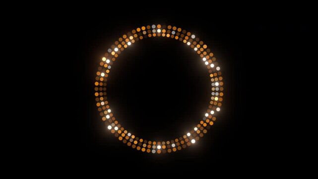 gold circle frame elements transparent animation