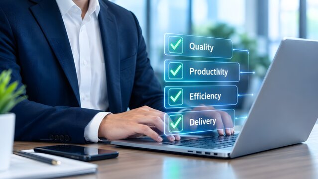 Ensuring robust cybersecurity measures a professional utilizing technology to protect sensitive data and maintain digital infrastructure integrity and reliability