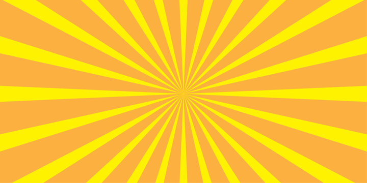 Radiant Sunburst Pattern A vibrant, abstract pattern featuring radiating lines in yellow and orange, creating a dynamic sunburst effect with a central focal point.