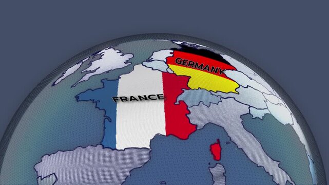 a world map of Germany and France, Germany Flag, The German flag, Europe map, French Flag , european countries,