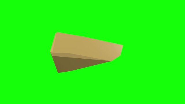 Interpeduncular Fossa Rotation Green Screen CC BY