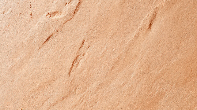 Peach plaster wall texture background. Textured terracotta stucco surface backdrop