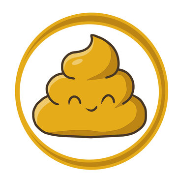vector illustration of a poop