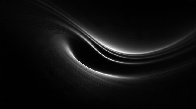 Abstract Smooth Wave Flowing in Black and White