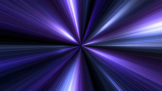 Purple Warp Speed Light Beams Abstract Background