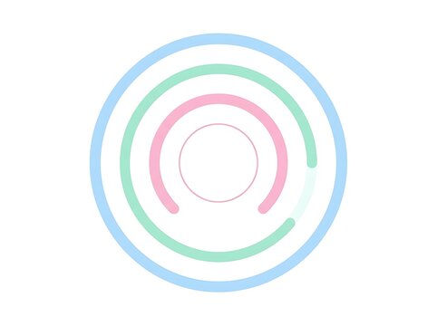 Colorful concentric circles design