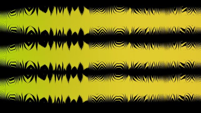 Yellow Audio Waveform Background Motion Graphic