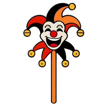 funny clown face