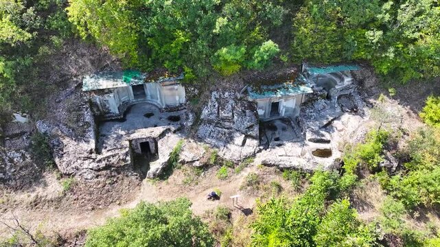 Albania Pogradec, Selce ancient Illyrian Royal Tombs, 400 - 300 BC