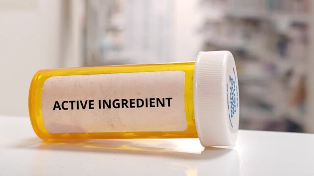 ACTIVE INGREDIENT in medicine formulation pharmacology generic drugs and pharmaceutical manufacturing