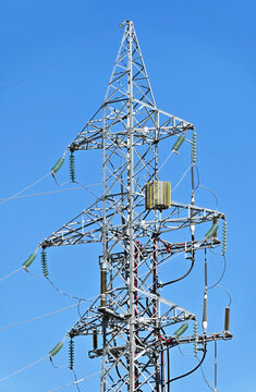 High-voltage electricity pylon