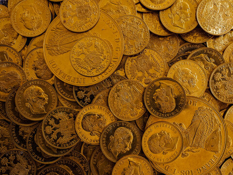 Einfache und vierfache Golddukaten &Ouml;sterreich