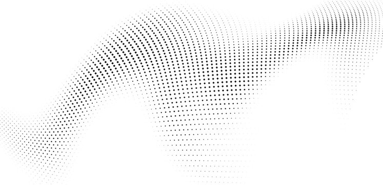 Black diamond halftone pattern fading from fine to bold geometric dots, abstract modern background vector illustration