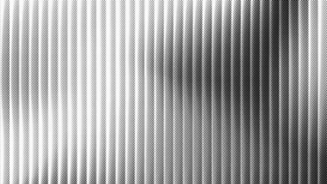 Abstract monochrome halftone background featuring vertical striped lines with dotted texture pattern transparent background