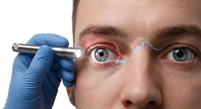 Neurological Eye Exam: Checking Pupillary Light Reflex and Optic Nerve Pathways After Head Trauma