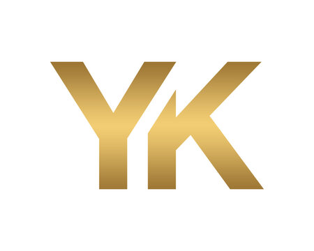 Golden stylized YK logo with a subtle house-like element in the K, presented on a clean white background.