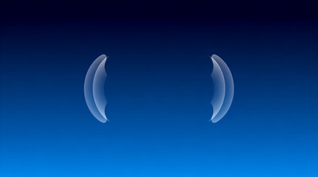 blue gradient flows gently over the minimalist design