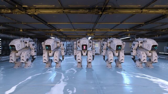 戦闘ロボット　3DCGレンダリング