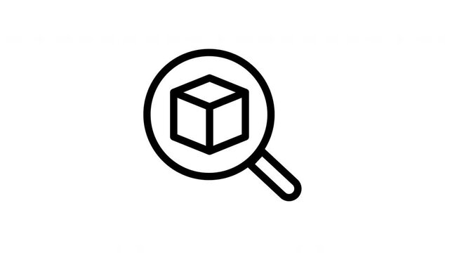 search box product research e-commerce animation loop motion graphic find item online store
