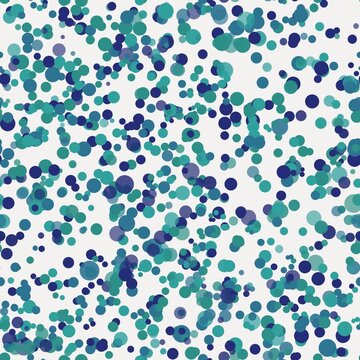 Fond anim&eacute; de pois flottants cyan avec mouvement vertical
