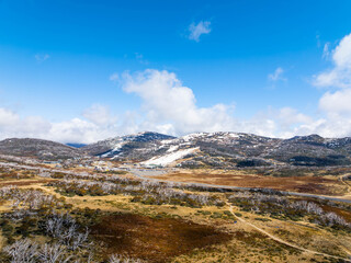 Fototapeta premium Perisher Ski Resort during late winter/ spring, Australia New South Wales
