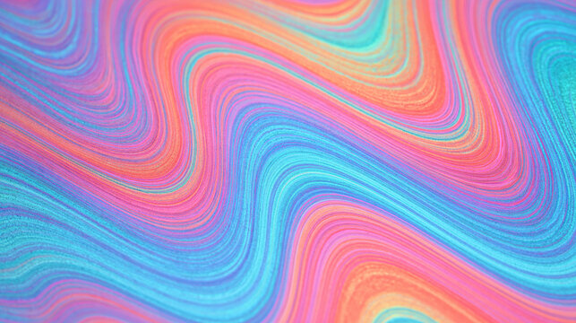 Abstract Colorful Swirls and Waves in Vibrant Hues Creating a Fluid Artistic Background