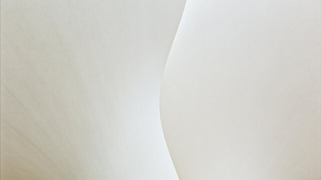 Abstract Curved Textures in Soft White Tones Creating a Minimalist Aesthetic Background