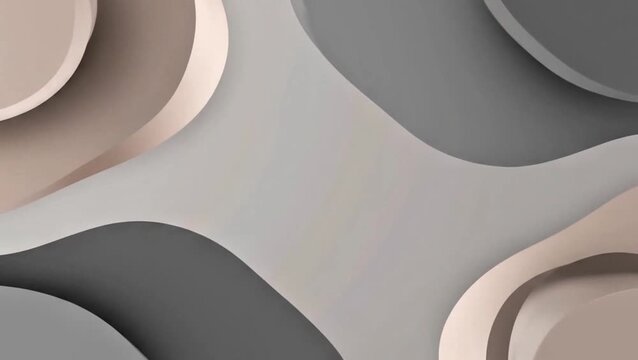 Abstract background with soft flowing shapes in neutral beige and grey tones.