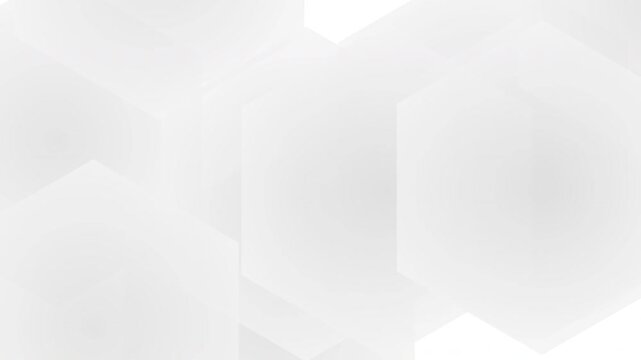 Abstract geometric hexagon pattern background with translucent layers in white color. Ideal for minimalistic graphic designs, prints, branding, and digital art projects.