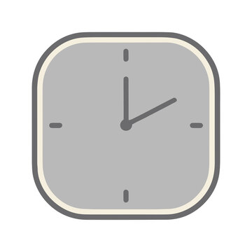 Simple clock face with hands
