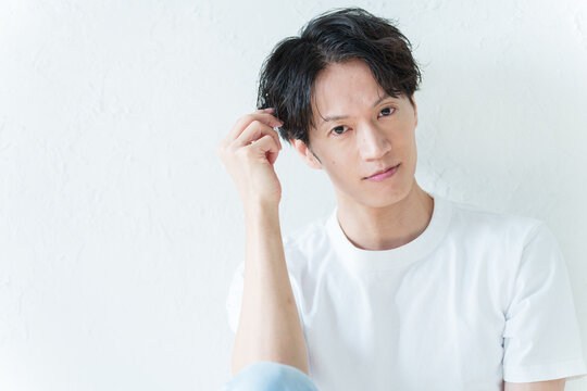 美容　ヘアセット　サロンモデル　メンズビューティー