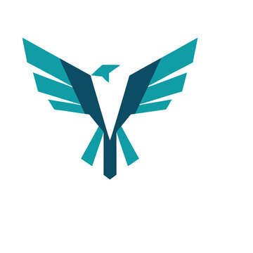 Geometric abstract eagle logo