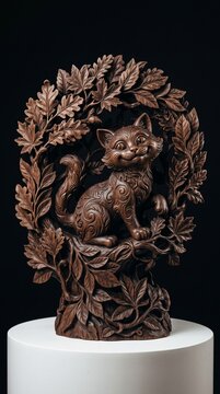 chinese cat statue