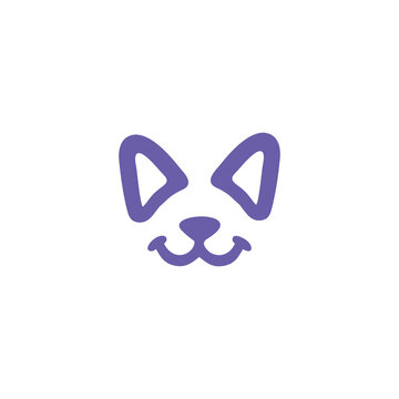 logo dog abstrak