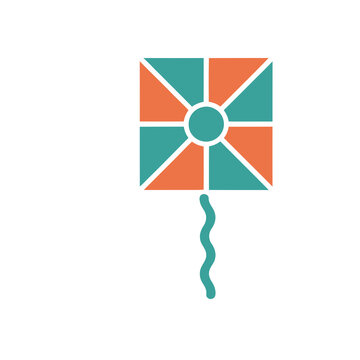 Geometric kite with tail