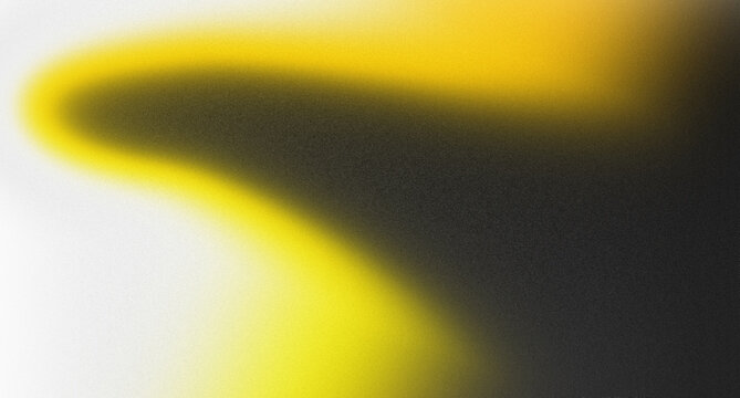 Abstract yellow and black gradient background with a soft grainy texture and copy space