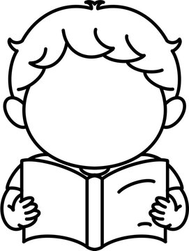 reading a book