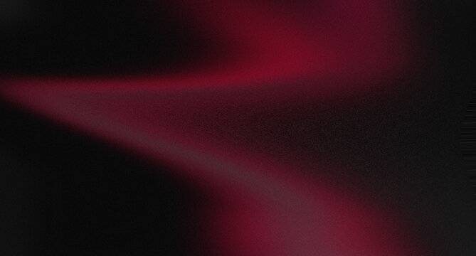 Abstract red light beam glowing on a dark textured background with grainy noise effect