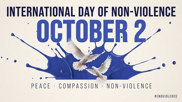 International day of non-violence poster design