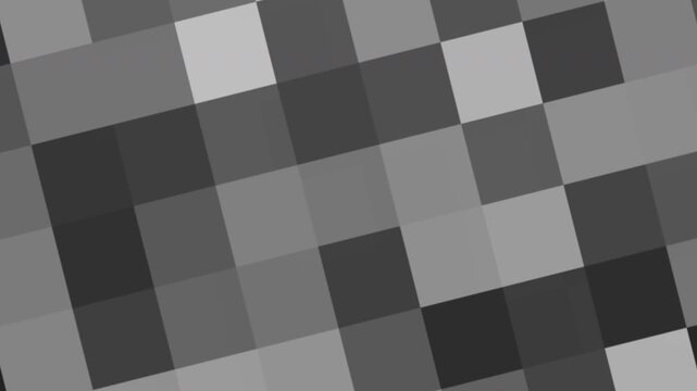 Monochrome pixel grid mosaic abstract digital pattern background suitable for retro gaming, techno designs, and modern digital art backdrops.