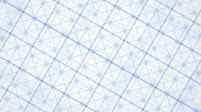 Light blue geometric grid pattern seamless loop motion background