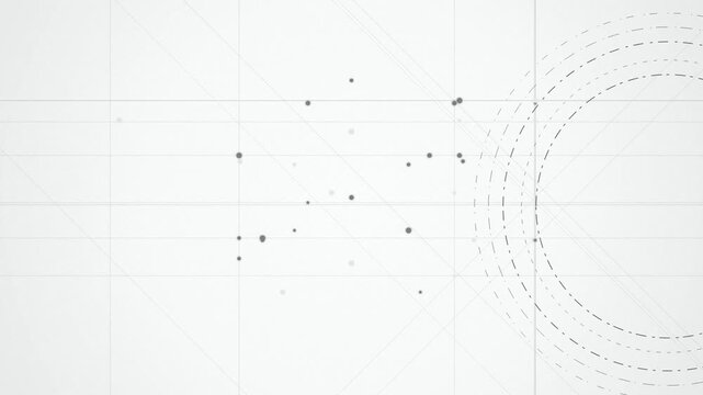 Technical geometric line design drifting seamless loop motion