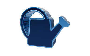 3D watering can icon isolated on transparent background for gardening horticulture and agriculture concepts © Rucia