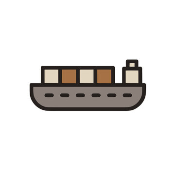 Cargo ship icon
